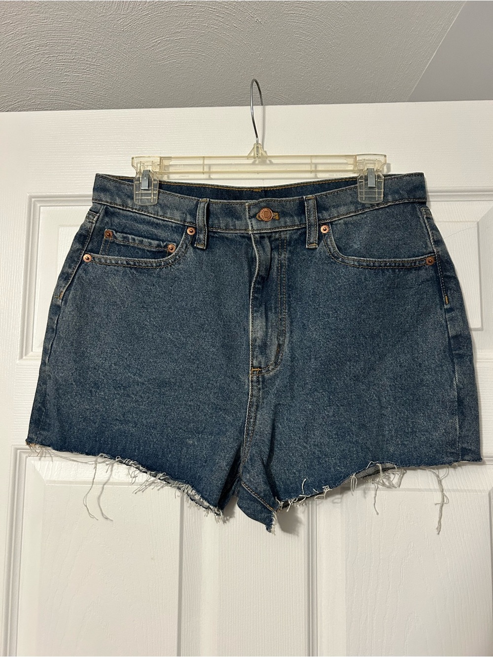 NWT PINK Victoria's Secret Dark Blue High-Rise Denim Cutoff Shorts